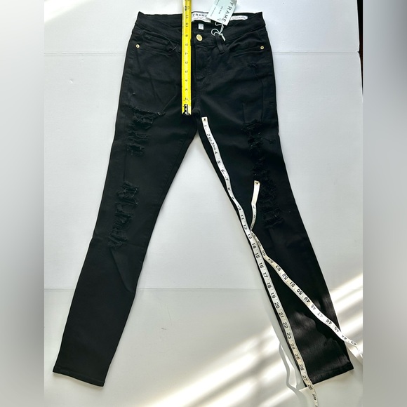 🍂NWT Frame Women’s Black Le Skinny de Jeanne Jeans Size: 27 - Picture 10 of 12